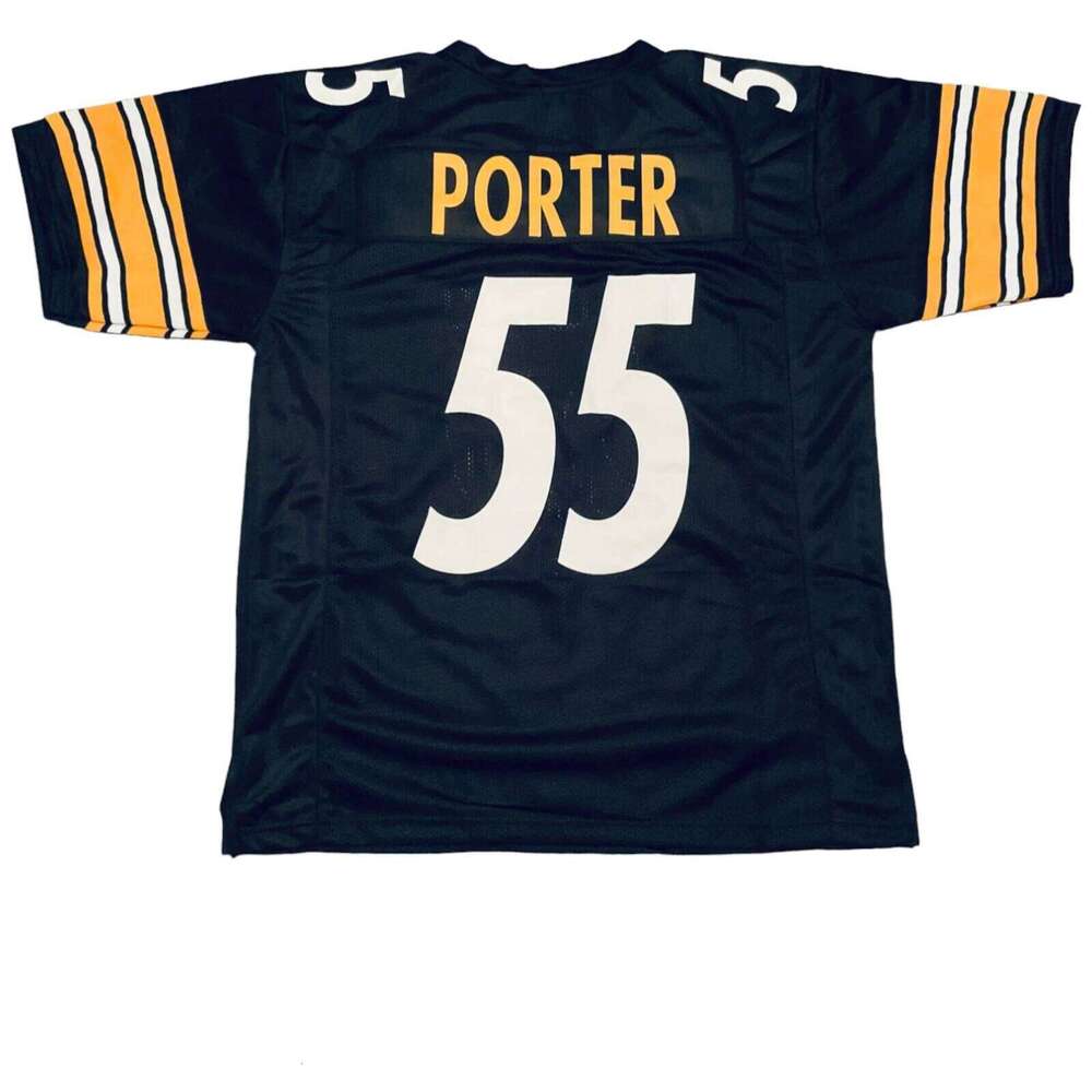 Joey Porter Sr. CUSTOM Stitched Sewn Black Football Jersey Add any name number size XS-5XL 6XL