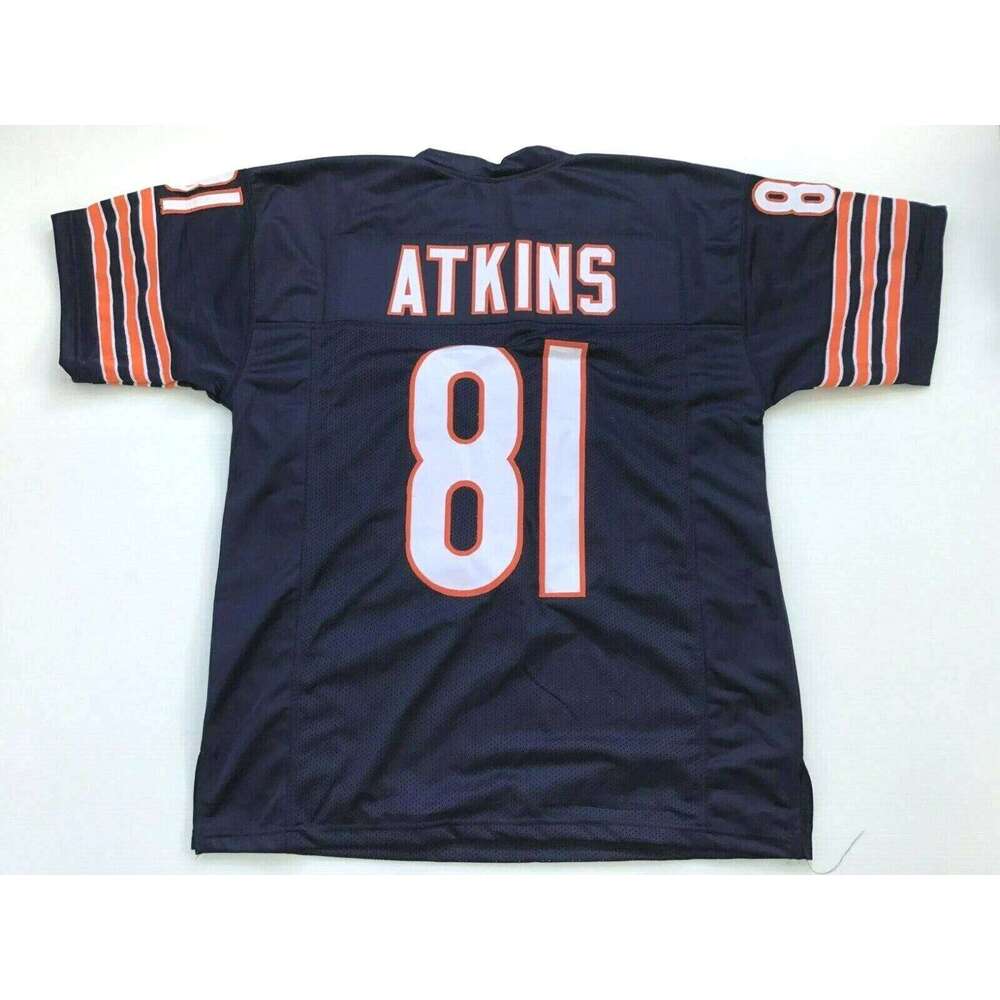 CUSTOM Sewn Stitched Doug Atkins Blue Football Jersey Add any name number size XS-5XL 6XL
