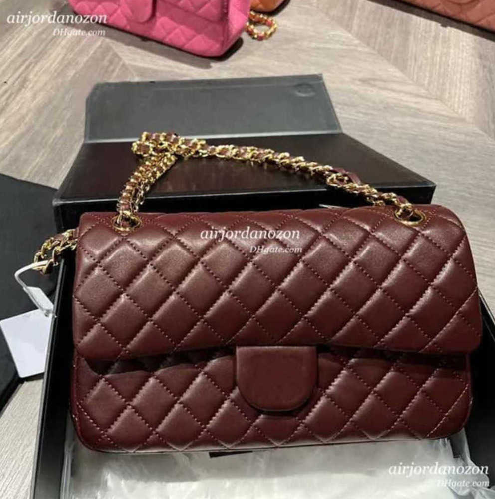 CF Shoulder Bags 25cm bag Evening Bags Woc Bag Designer sheepskin diamond grid high quality Womens Classic Fashion Genuine Leather Chain Crossbody C