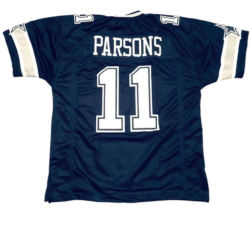 #11 Parsons Sewn Stitched Custom Blue Football Jersey Sizes Add any name number size XS-5XL 6XL