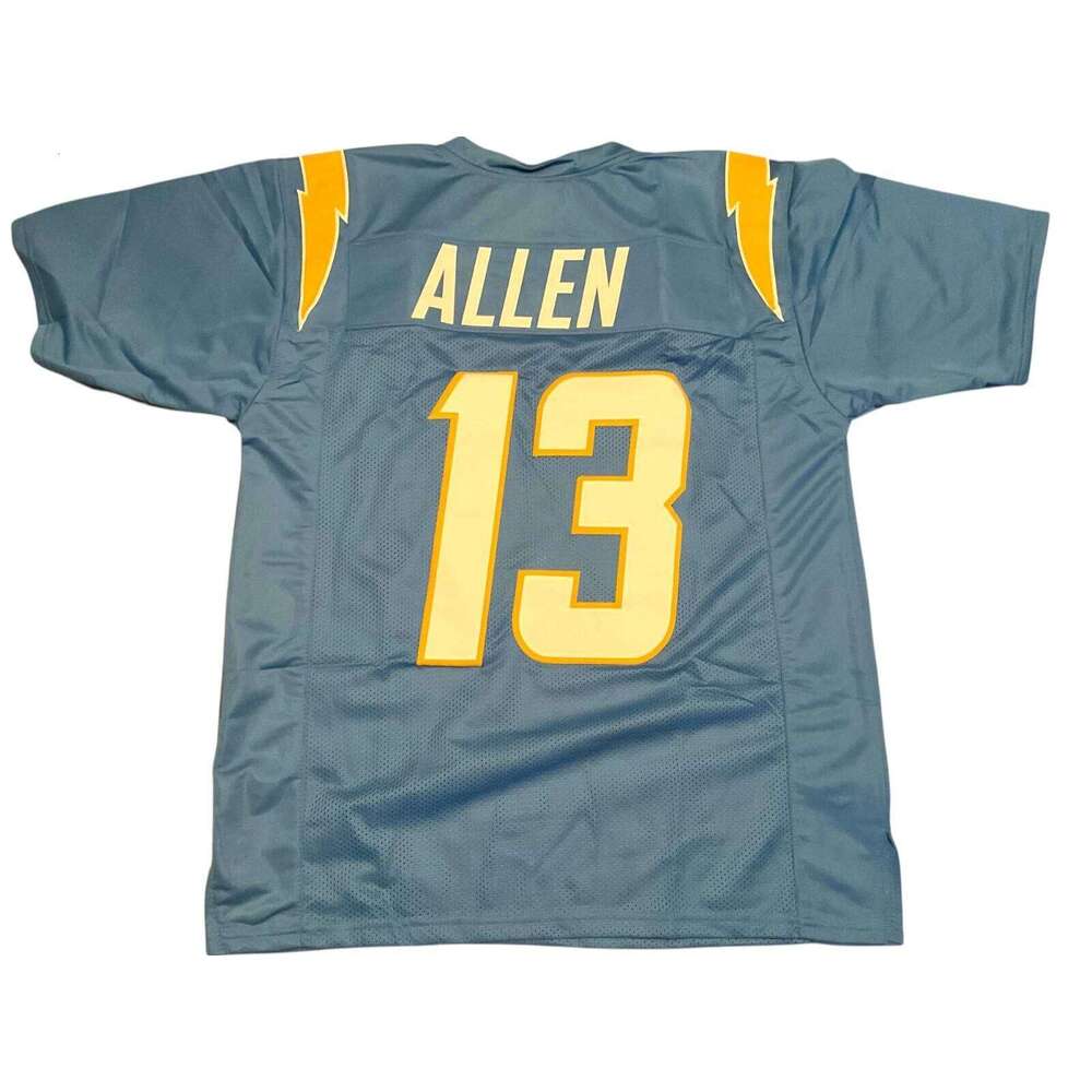 CUSTOM Sewn Stitched Keenan Allen Powder Blue Football Jersey Add any name number size XS-5XL 6XL