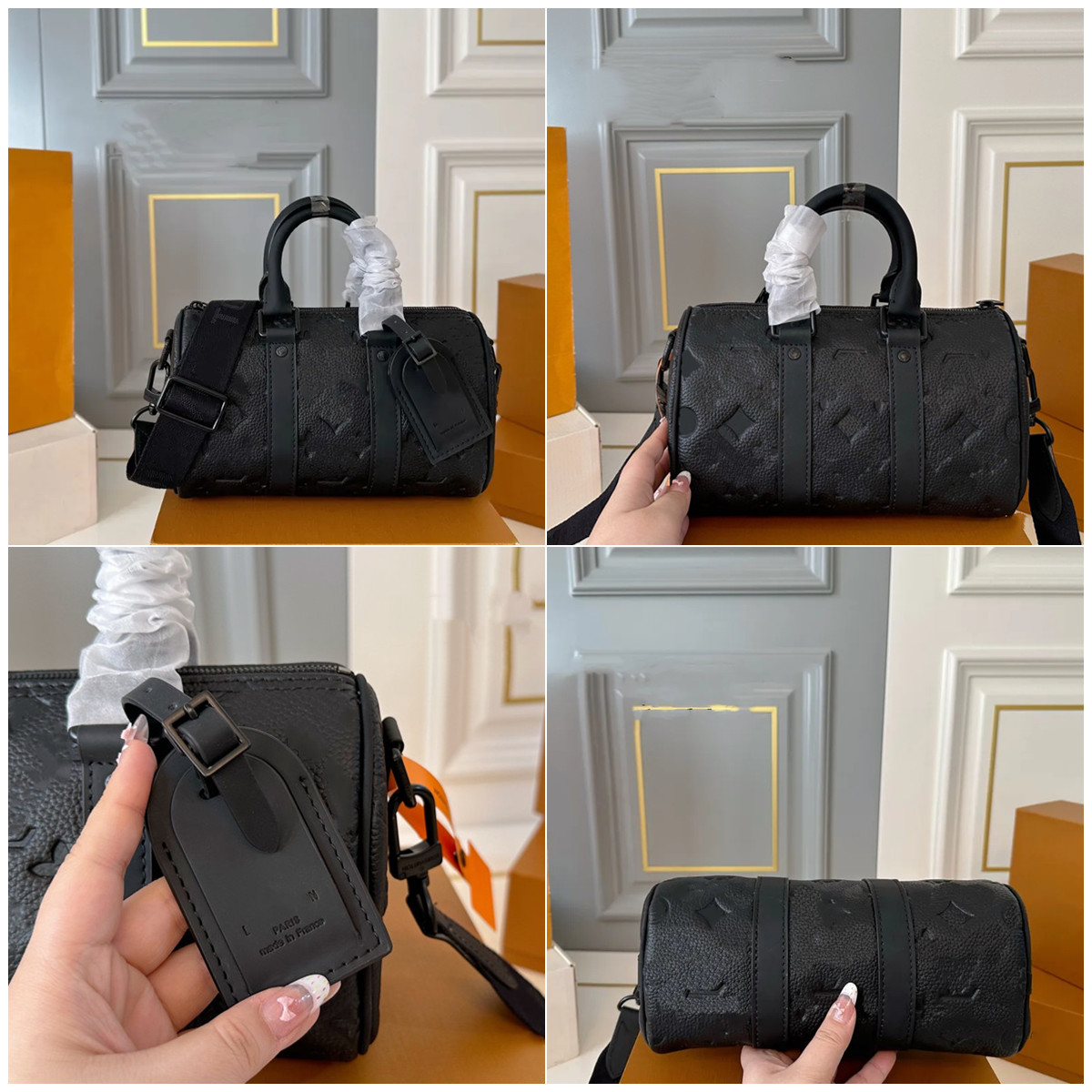 Nouveau Top célèbre concepteur femmes sac KEEPALL 25 gaufrage unique homme sacs fourre-tout sacs à bandoulière Portable diagonale Portable sac de