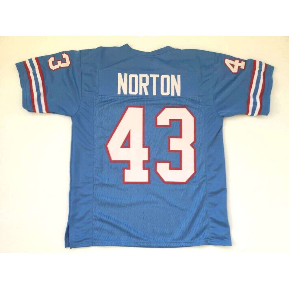 CUSTOM Sewn Stitched Jim Norton Blue Football Jersey Add any name number size XS-5XL 6XL