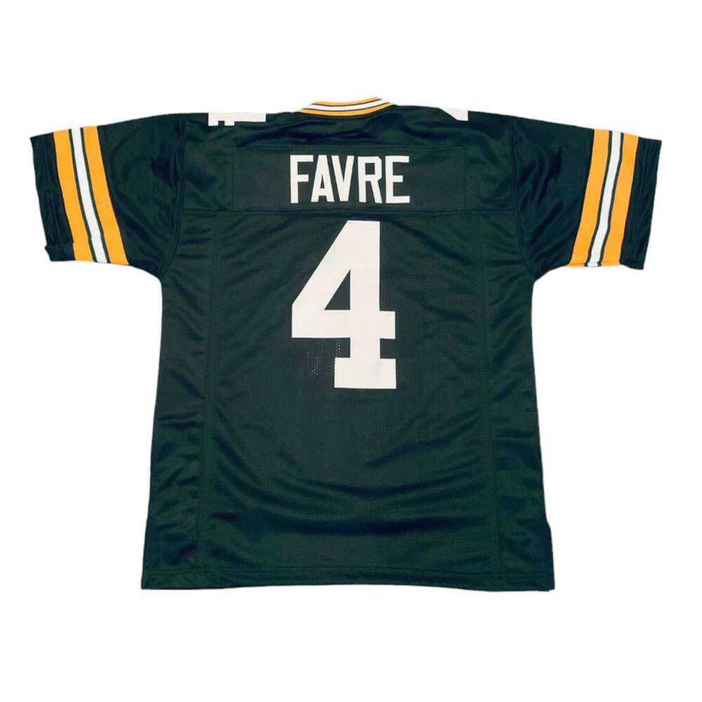 Brett Favre Sewn Stitched Custom Green Football Jersey Add any name number size XS-5XL 6XL