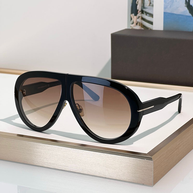 New Fashion Design Elliptical Designer Sunglasses for Men Women Luxury Brand Glasses Panel Frame Leg Logo Decoration T Sport Driving Business Sty