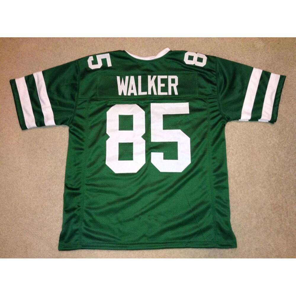 CUSTOM Sewn Stitched Wesley Walker Green Football Jersey Add any name number size XS-5XL 6XL