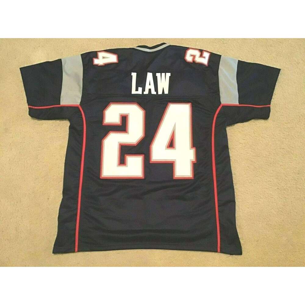 CUSTOM Sewn Stitched Ty Law Blue Football Jersey Add any name number size XS-5XL 6XL