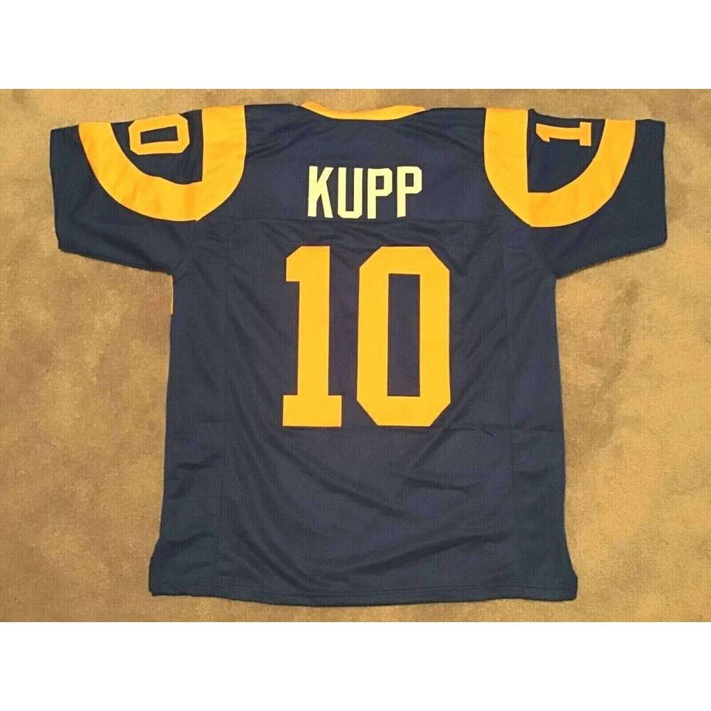 Kupp CUSTOM Stitched Sewn Blue Football Jersey Add any name number size XS-5XL 6XL