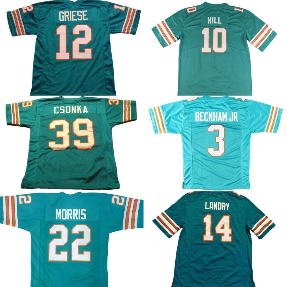 Custom Adult/Youth GRIESE CSONKA MORRIS HILL BECKHAM JR LANDRY 2025 Green Limited All Stitched Football Jersey Add any name number size XS-5XL 6XL