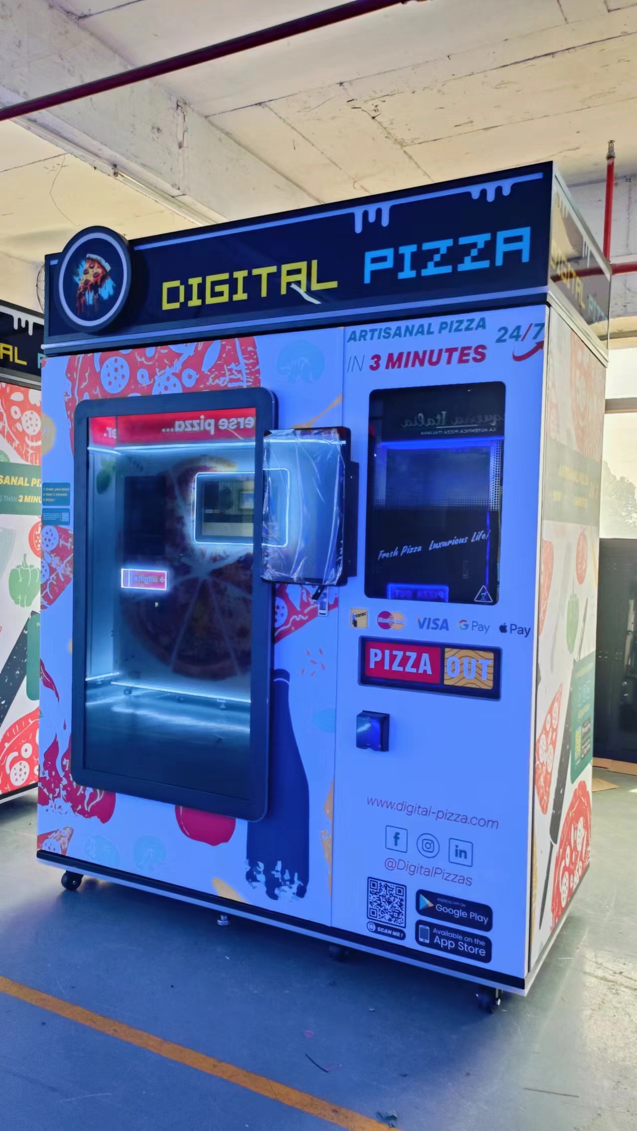 Custom Pizza Machine 2025 New Developed Pizza Vending Machine PA-C6-image-1090815392