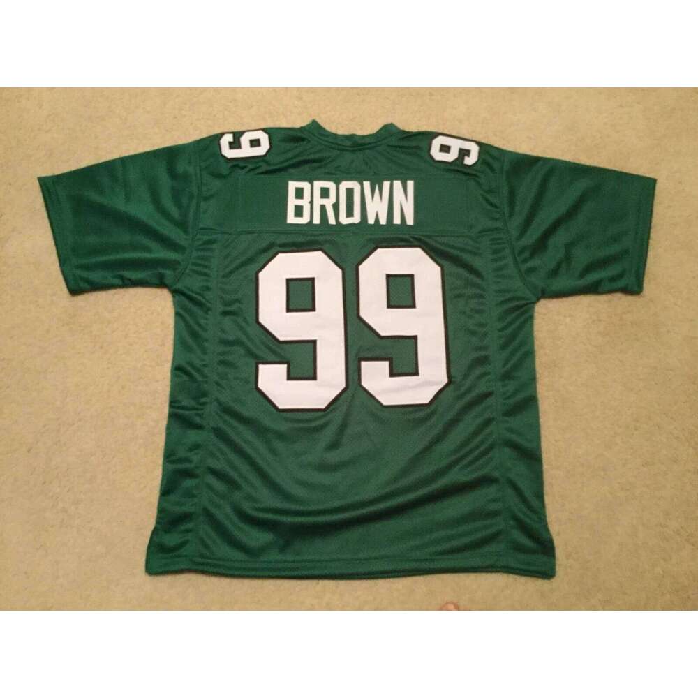 CUSTOM Sewn Stitched Jerome Brown Green Football Jersey Add any name number size XS-5XL 6XL