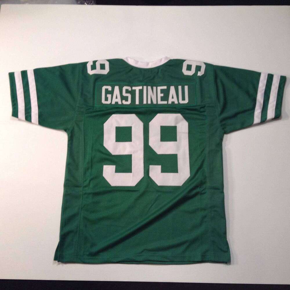CUSTOM Sewn Stitched Mark Gastineau Green or White Football Jersey Add any name number size XS-5XL 6XL