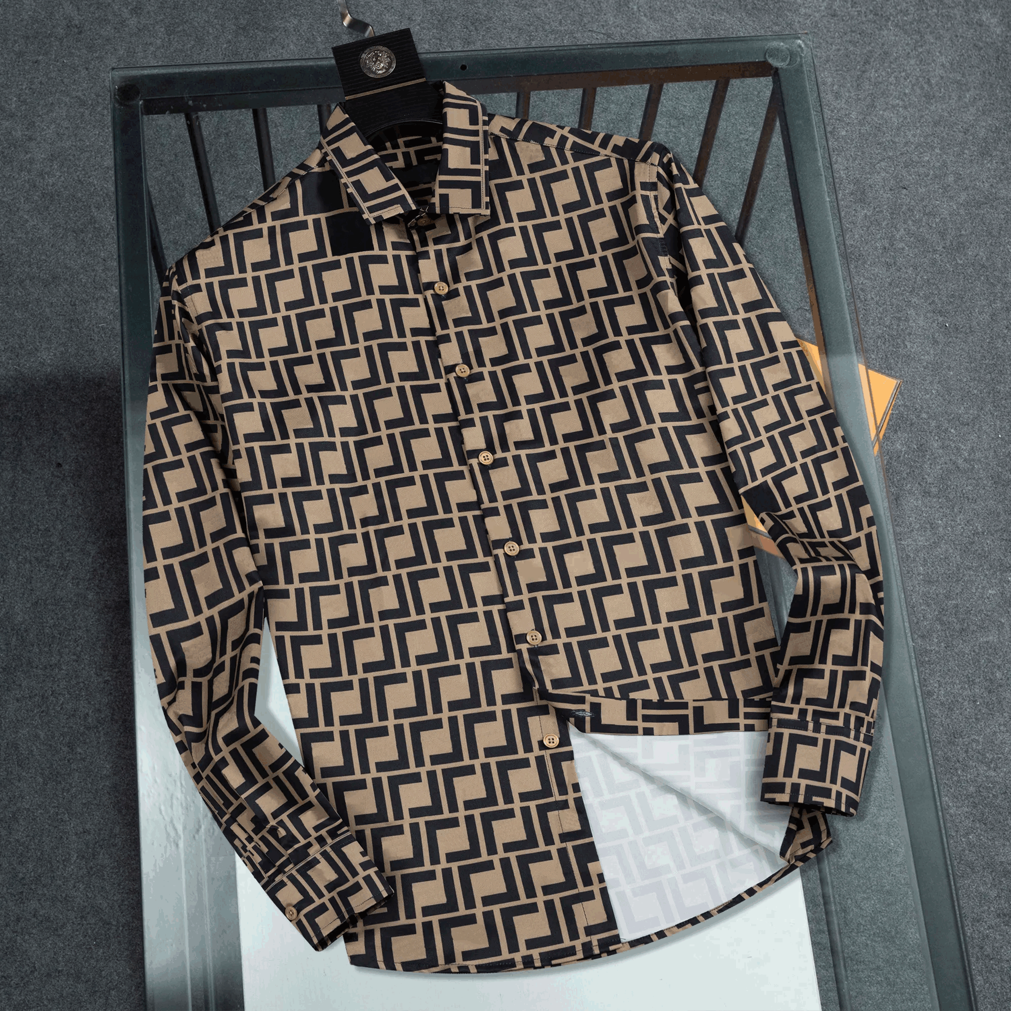 Mens Shirts designer luxury shirt button up fashion dress shirt formal business casual long-sleeved shirts size M-3XL