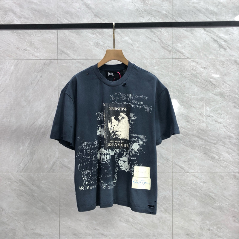 Abstract Artistic Design Vintage Style Cotton Tee Men's & Women's Short-Sleeve T-Shirts 26ss 0105