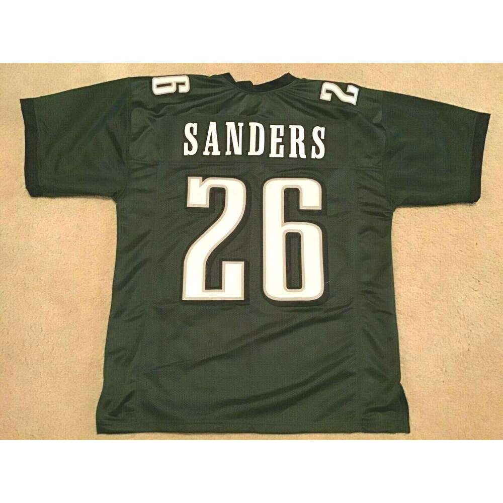 CUSTOM Sewn Stitched Miles Sanders Green Football Jersey Add any name number size XS-5XL 6XL