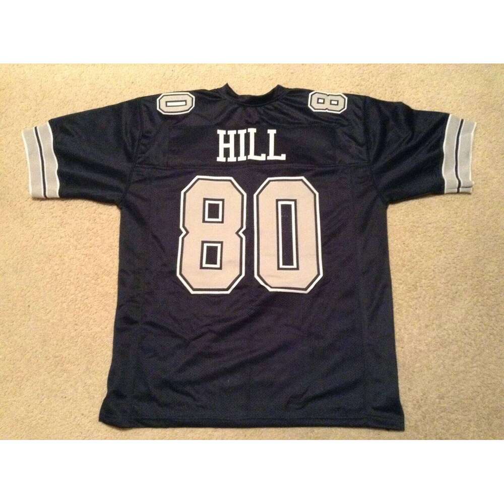 CUSTOM Sewn Stitched Tony Hill Blue Football Jersey Add any name number size XS-5XL 6XL