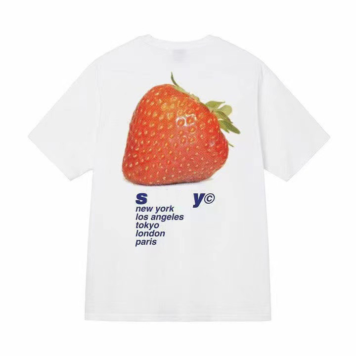 stussyslies t shirt luxry Classic Letter Print shirts Designer mens T Shirt Graphic Black 8Ball Tee Vintage Hip Hop Loose Short Sleeve Tops Man Wome
