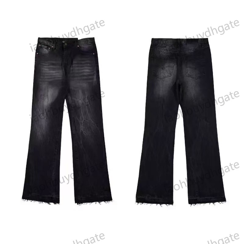 uomo mens jean trouser man pants graffiti micro flared splash ink womens Jeans Cool Denim Designer Pants Trousers Clothes true jeans baggy S260826M7