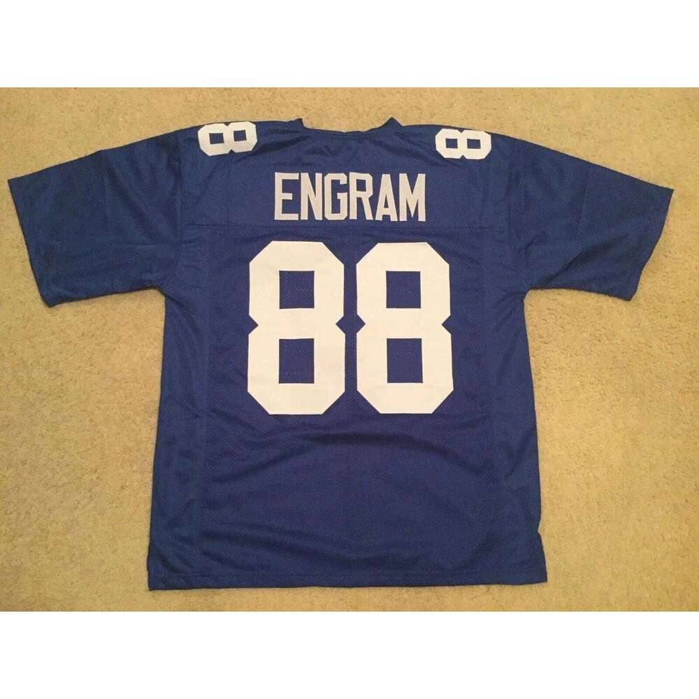 CUSTOM Sewn Stitched Evan Engram Blue Football Jersey Add any name number size XS-5XL 6XL