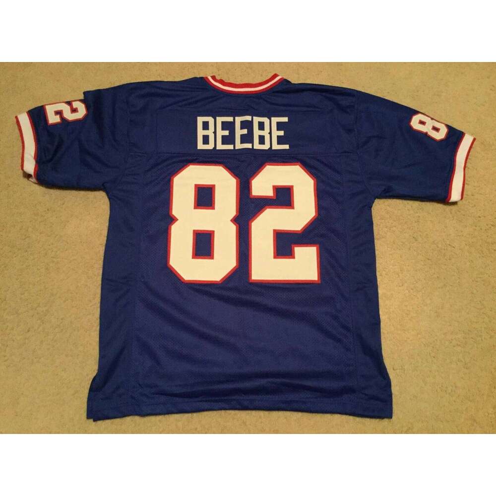 CUSTOM Sewn Stitched Don Beebe Blue Football Jersey Add any name number size XS-5XL 6XL