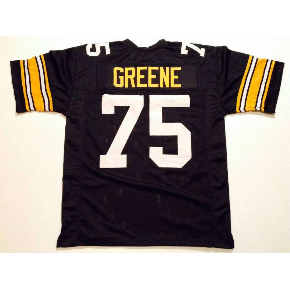 CUSTOM Sewn Stitched Joe Greene Black Football Jersey Add any name number size XS-5XL 6XL