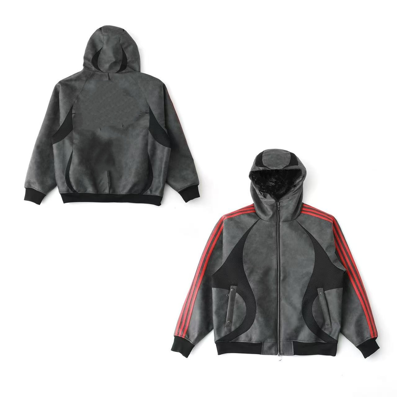Top version three-way name sports hooded zipper comfortable men's and women's jacket.