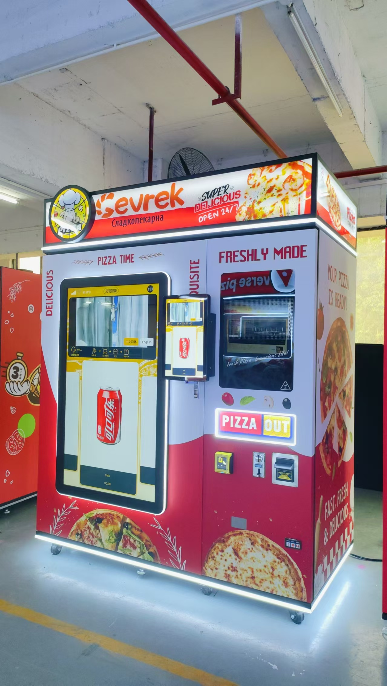 Iplaysmart Robot Pizza Vending Machine Fully Automatic for Sale Making Hot Food Fresh China Manufacturer-image-1090815103