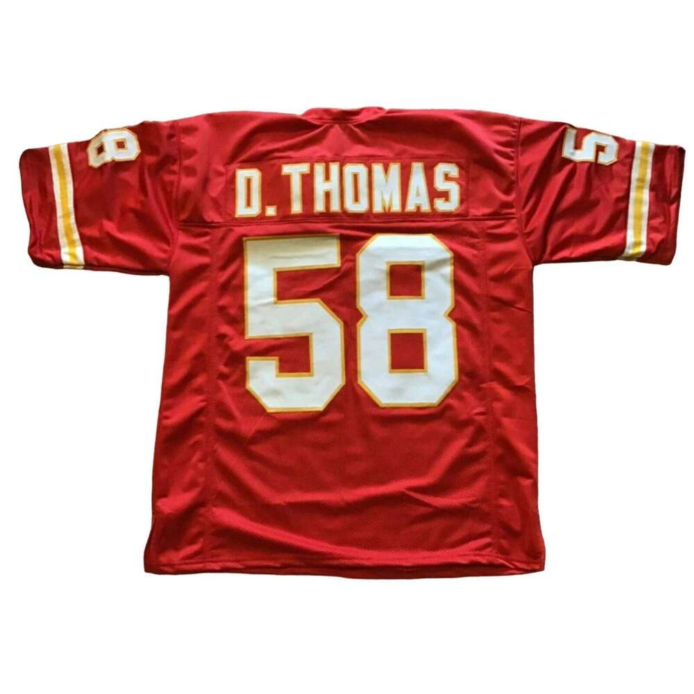 CUSTOM Sewn Stitched Derrick Thomas Redstripes Football Jersey Add any name number size XS-5XL 6XL