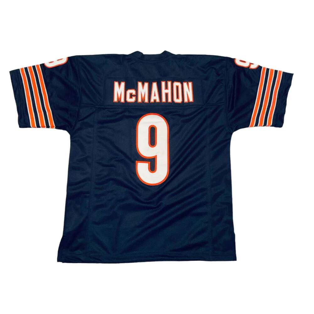 Jim McMahon Sewn Stitched Custom Blue Football Jersey Add any name number size XS-5XL 6XL
