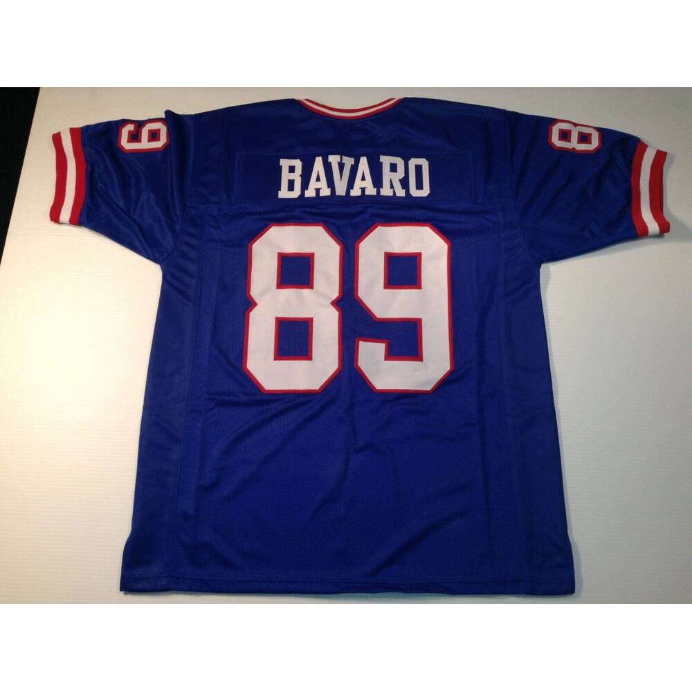 CUSTOM Sewn Stitched Mark Bavaro Blue Football Jersey Add any name number size XS-5XL 6XL