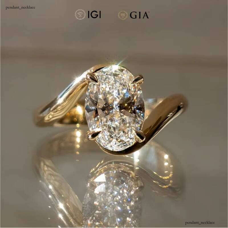 14K VVS D Color Pure Gold Synthetic IGI Certified CVD HPHT Created Engagement Lab Grown VVS1 Diamond Ring