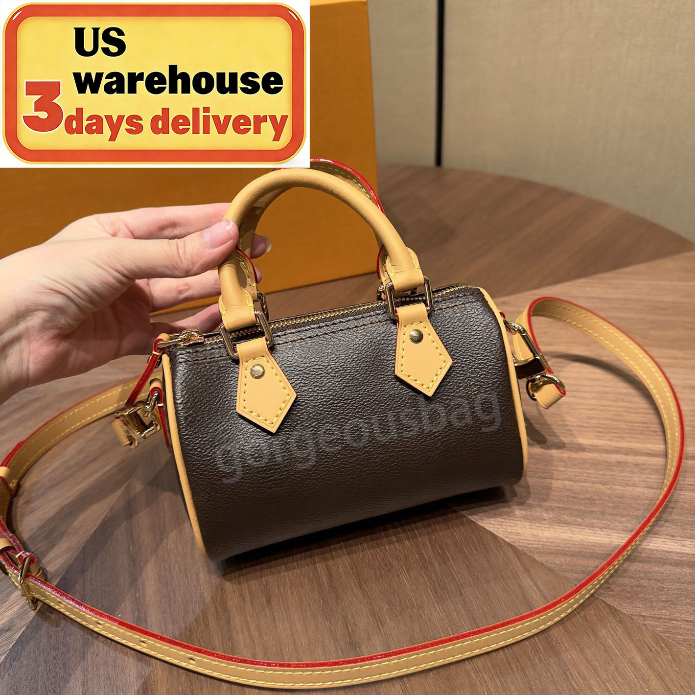 Designer bag Pillow bag Mini Nano Speddy bag 16cm Shoulder Bag Luxury Women Leather Handbags Denim Crossbody bag Embossed Tote Purse Flower classic