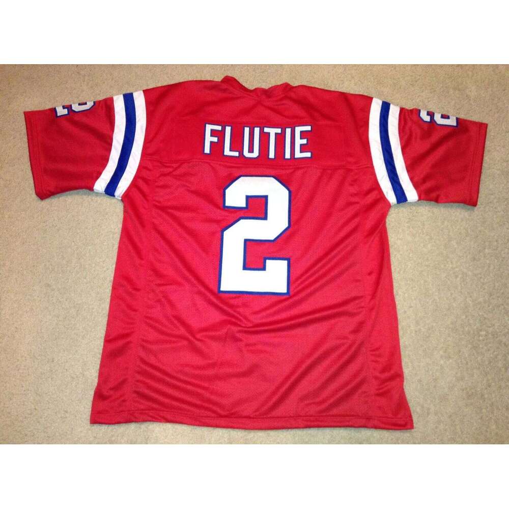 CUSTOM Sewn Stitched Doug Flutie Red Football Jersey Add any name number size XS-5XL 6XL