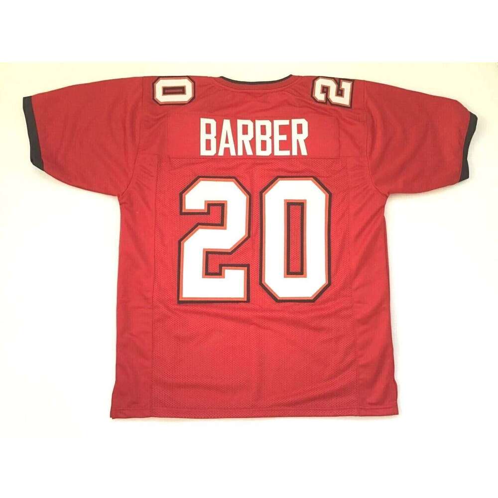 CUSTOM Sewn Stitched Ronde Barber Red Football Jersey Add any name number size XS-5XL 6XL