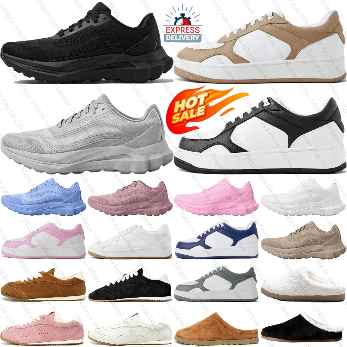 Runner Designer Yoga Outdoor Casual Chaussures Femmes Hommes Classique Sport Sunset Recovery Mode Baskets Pantoufles Chaudes Noir Blanc Rose Bleu