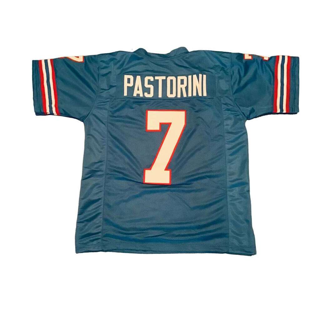 CUSTOM Sewn Stitched Dan Pastorini Blue Football Jersey Add any name number size XS-5XL 6XL