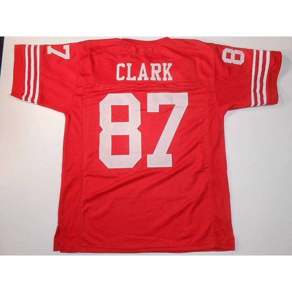 CUSTOM Sewn Stitched Dwight Clark Red Football Jersey Add any name number size XS-5XL 6XL