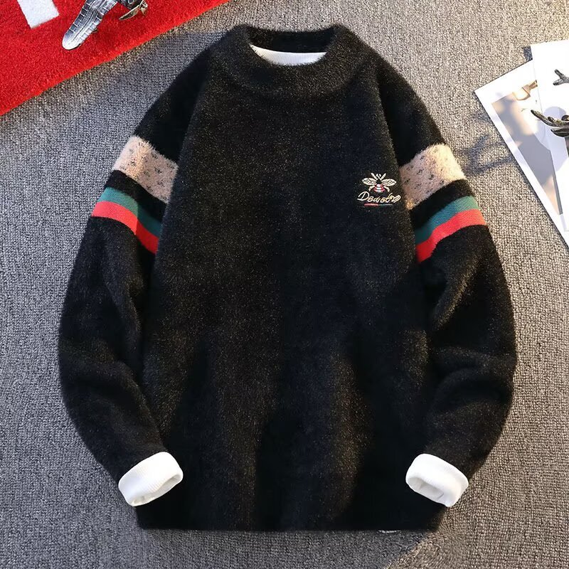 Luxury Brand Designer Clothes New Knitted Sweater Trendy Versatile Japanese Style Lazy Harajuku Fashion Simple Ins Literary Temperament Fashionable