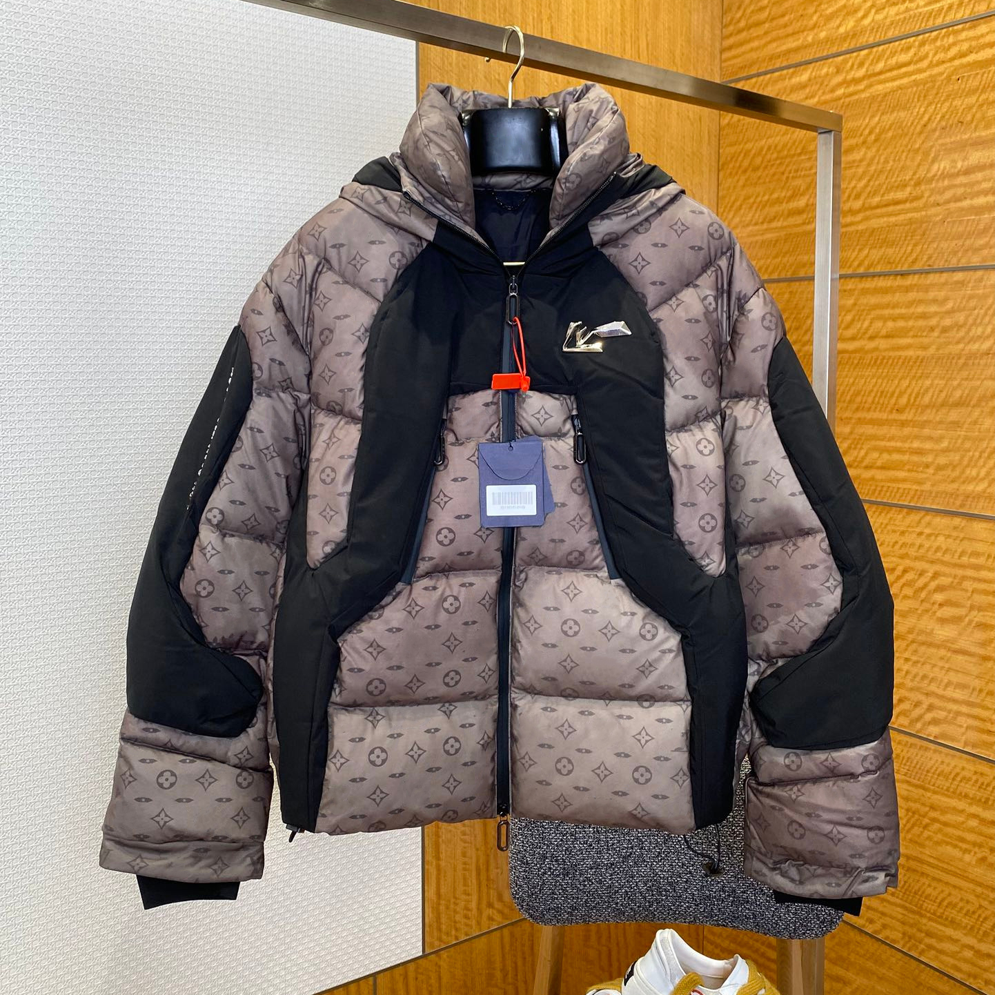 Men's plus size Outerwear Coats puffer Jacket Temperature sensitive color change jacquard designer jacket hoodiecasual fashion top quality 4g7u