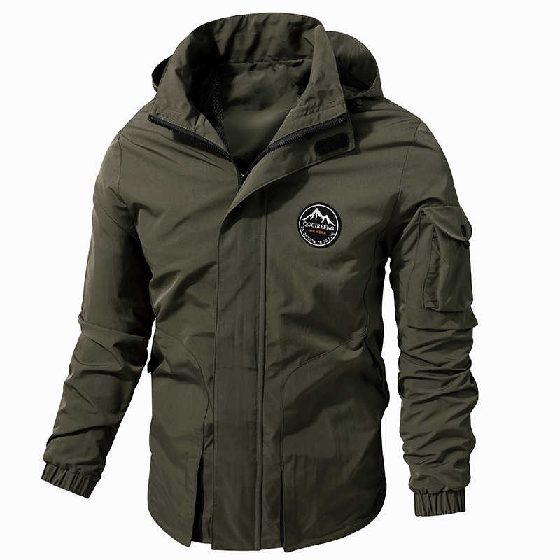 New design Jackets 2026 Men's Hooded Jacket M 8XL Multi Pocket Outdoor Hiking Coat Plus Size Casual Windbreaker with Big Sizes