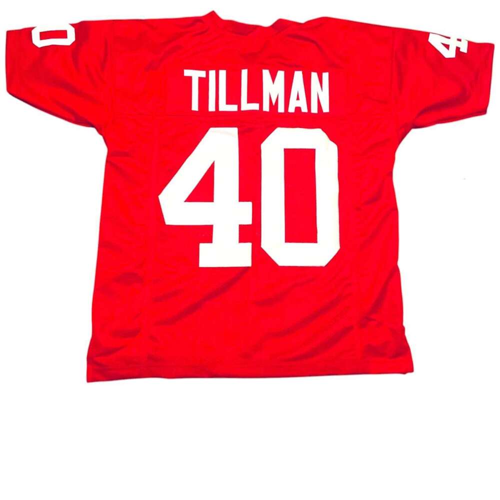 Pat Tillman Sewn Stitched Custom Red Football Jersey Add any name number size XS-5XL 6XL
