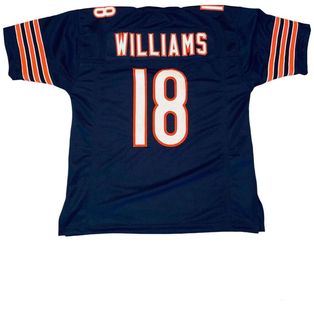 #18 WILLIAMS Sewn Stitched Custom Blue Football Jersey Add any name number size XS-5XL 6XL
