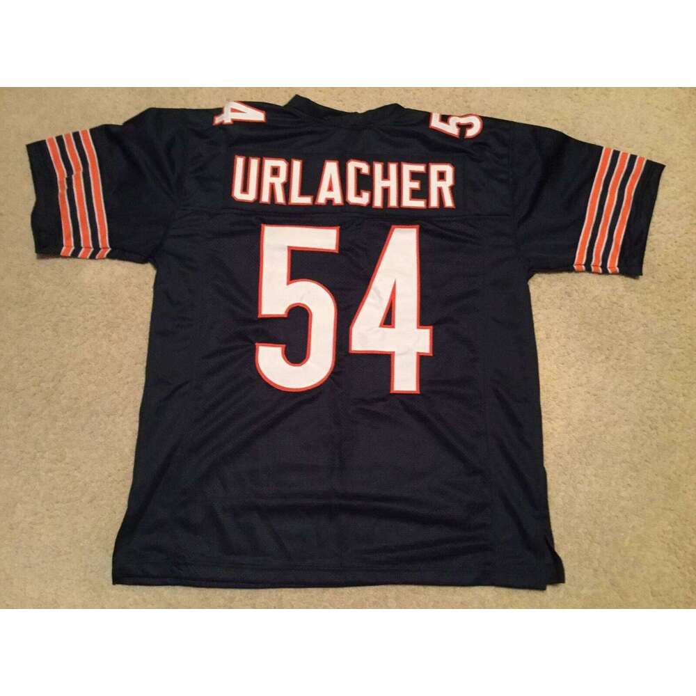 CUSTOM Sewn Stitched Brian Urlacher Blue Football Jersey Add any name number size XS-5XL 6XL