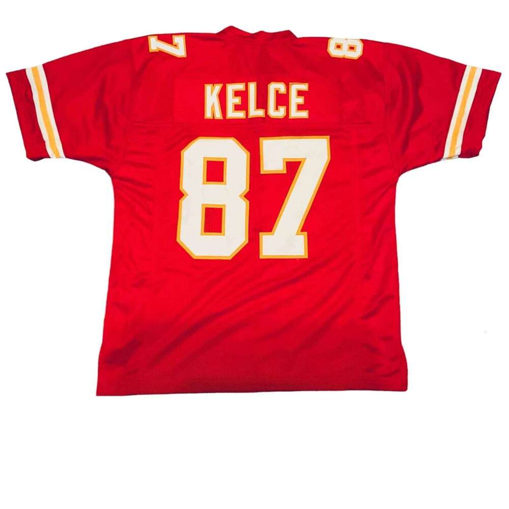#87 Sewn Stitched Custom Red Football Jersey Add any name number size XS-5XL 6XL