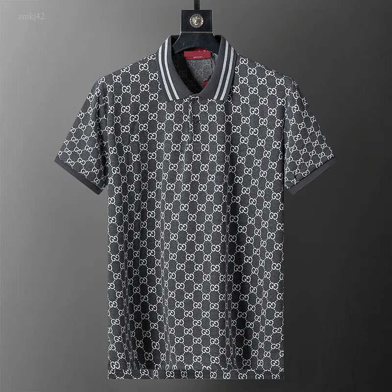 Luxury brand men's designer g classic solid color business men's POLO shirt top Fashion play fashion father shirt clothing anime gg T-shir