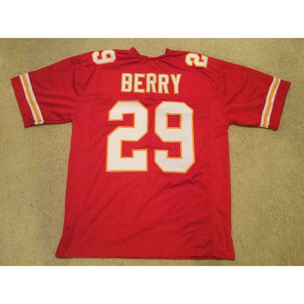 CUSTOM Sewn Stitched Eric Berry Red Football Jersey Add any name number size XS-5XL 6XL