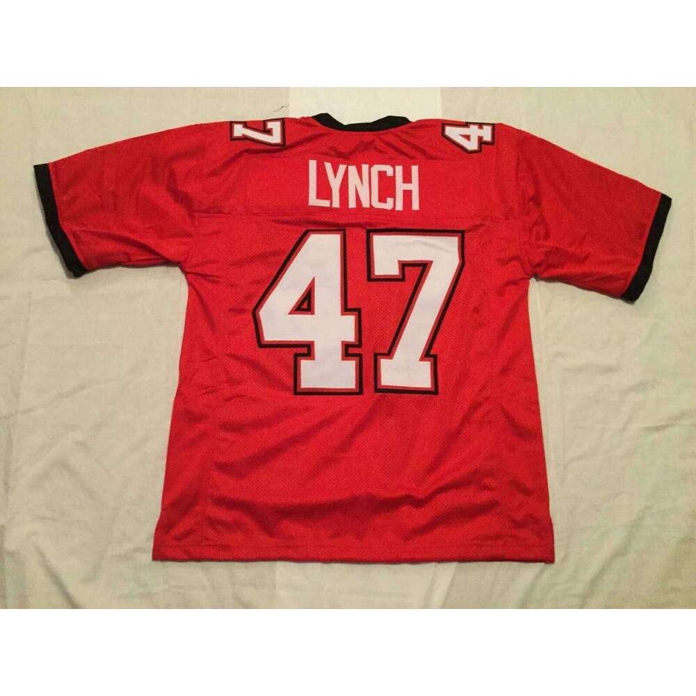 CUSTOM Sewn Stitched John Lynch Red Football Jersey Add any name number size XS-5XL 6XL