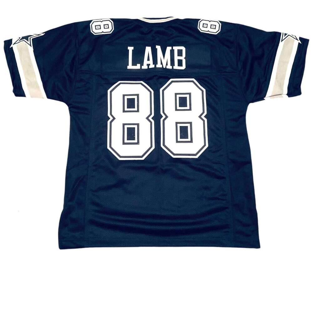 #88 Lamb Sewn Stitched Custom Blue Football Jersey Add any name number size XS-5XL 6XL