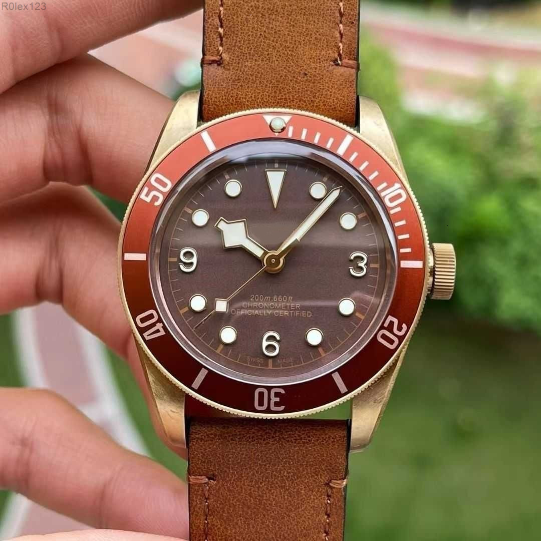 U1 Top AAA Black Bay 3A Quality Watch Ceramic Bezel Swiss Watch BB58 Bronze Series Automatic Mechanical Sapphire Luminous Geneve Watches Mens Large