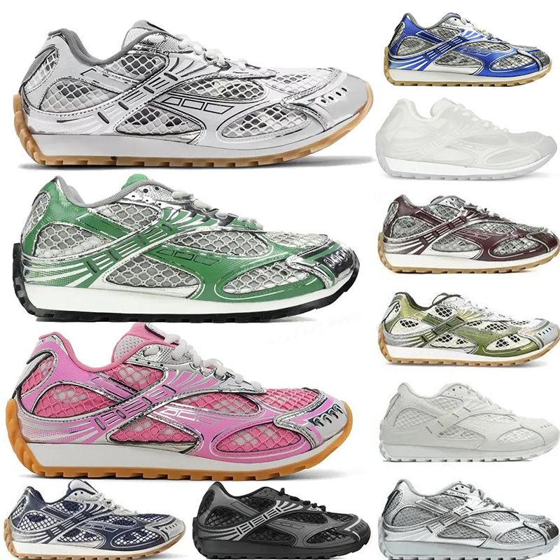 Designer Sneaker Orbit Shoes Men Women Sneakers Sports Breathable Leather Mesh Matching Lace Up Casual Thick Soled Mixed Color Running Shoes Eur 35-